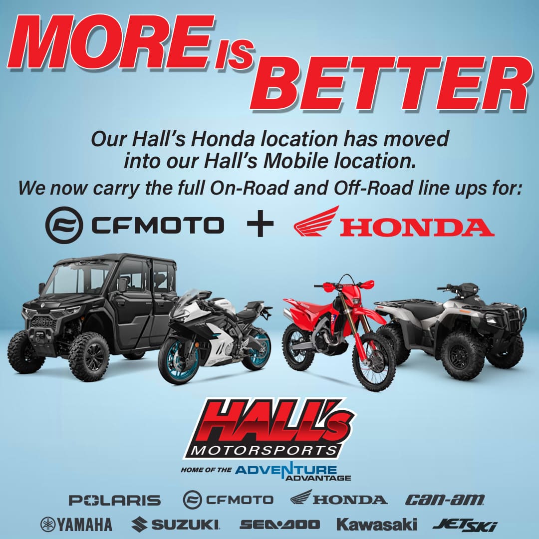 More is Better, Our Hall's Honda location has moved into our Hall's Mobile Location Banner